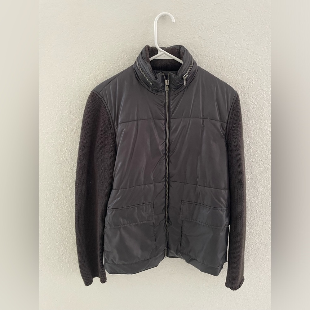 FRENCH CONNECTION black men jacket size S.Good condition with concealable hood.